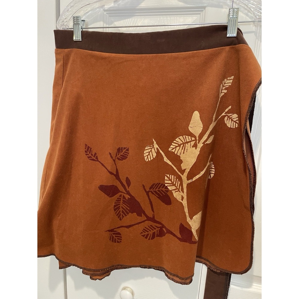 Handmade Womens Wrap‎ Skirt Size S/M Nature Goblincore Fall Granola Fairy Grunge